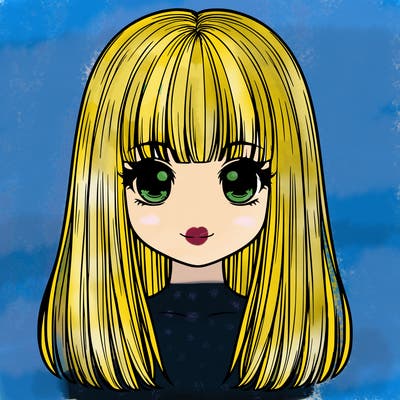 straight hair with bangs realistic