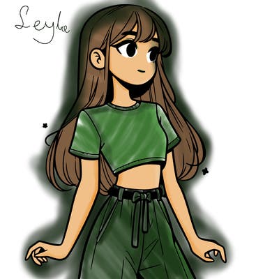 girl in a cute crop top