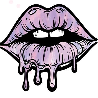 lips that look realistic and drip