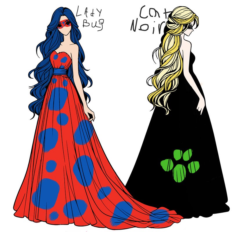 realistic woman with long flowing dress