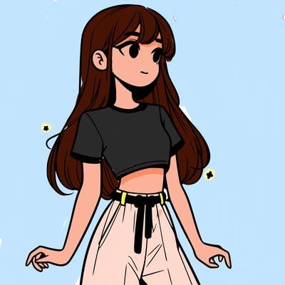 girl in a cute crop top