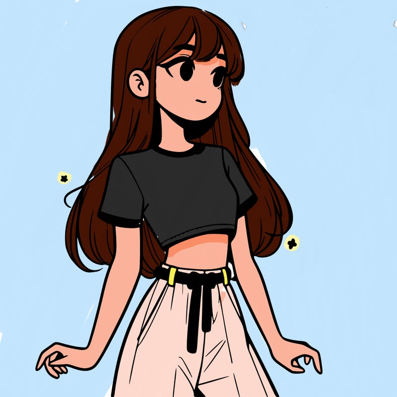 girl in a cute crop top