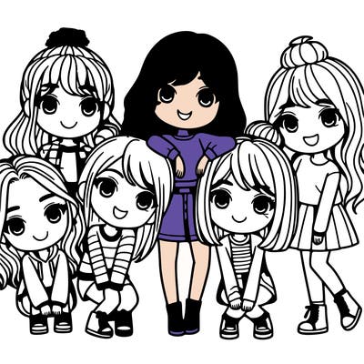 friend group of 7 girls