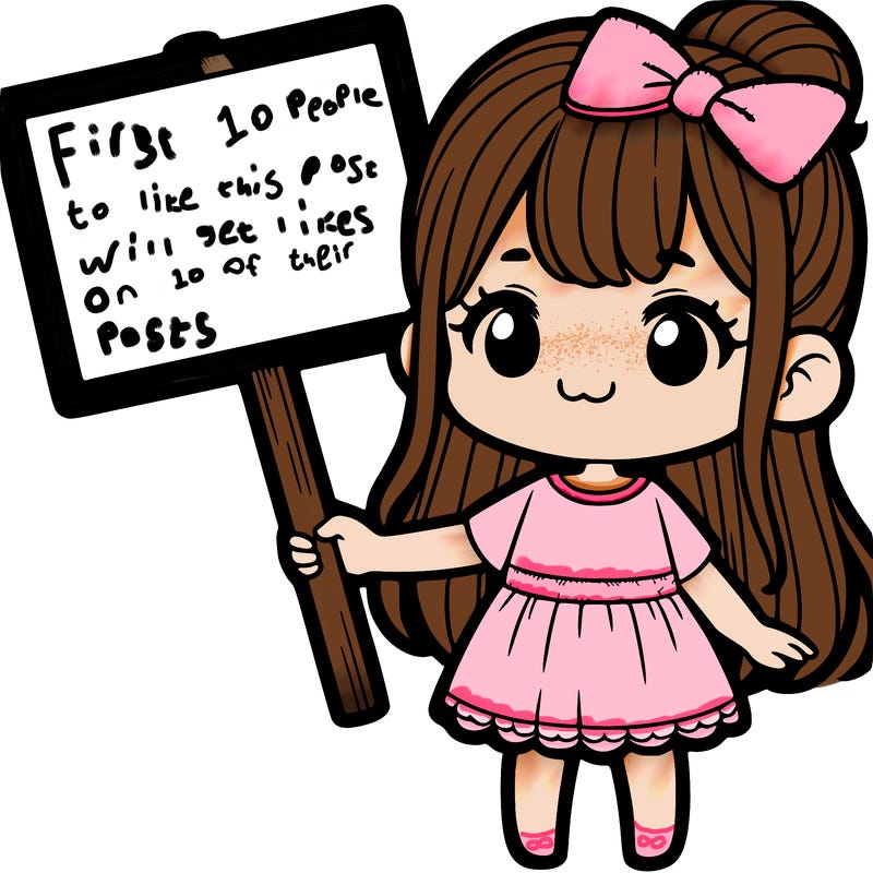 girl with blank sign