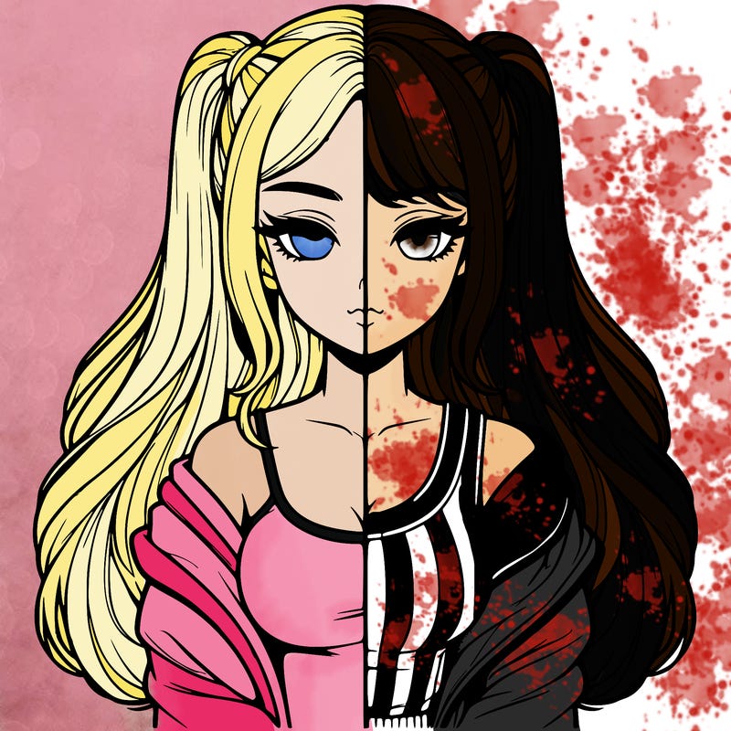 realistic girl split