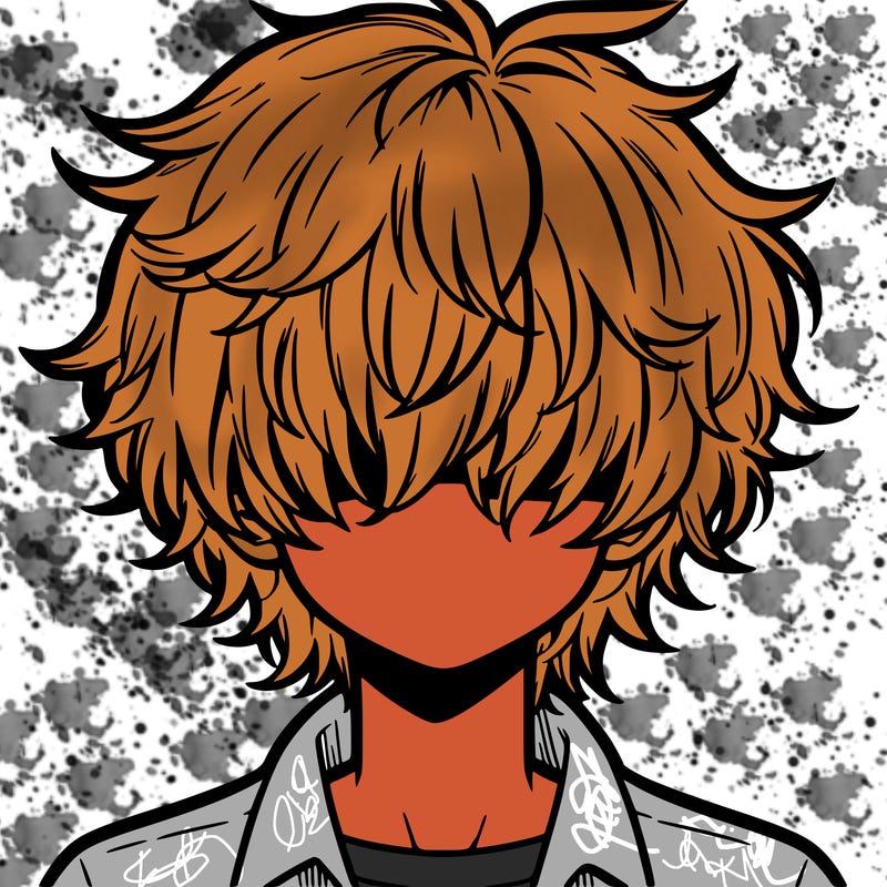 manga boy fluffy hair covering his eyes