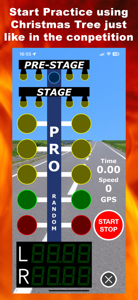 DragTree – Real Drag Training - Drag racing Christmas tree simulation for start practice