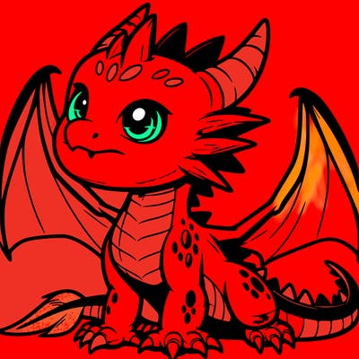 fierce baby night dragon