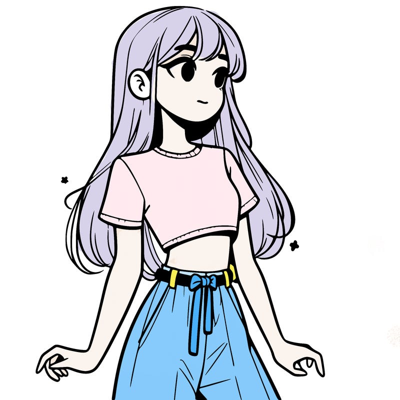 girl in a cute crop top