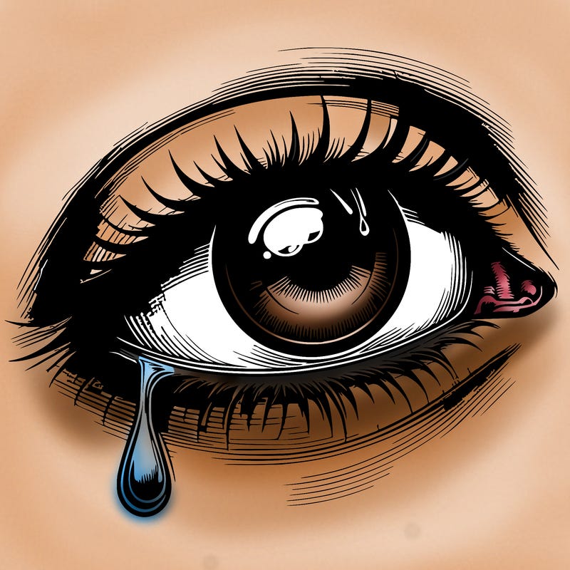 realistic eye one tear