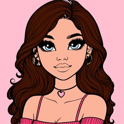 realistic pretty girl