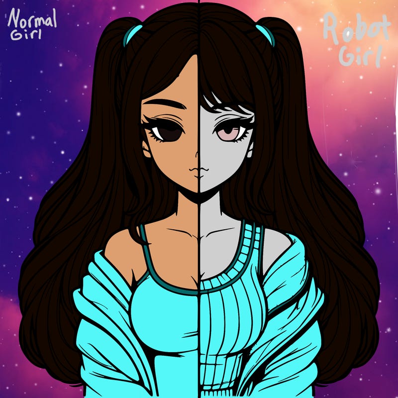 realistic girl split