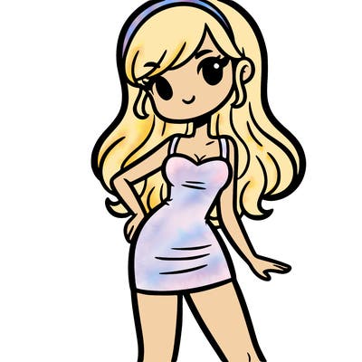 girl in a short skinny dress