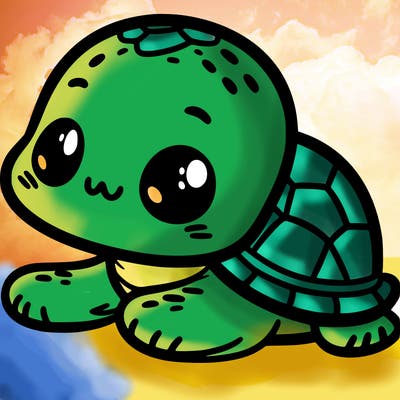 a cute baby turtle