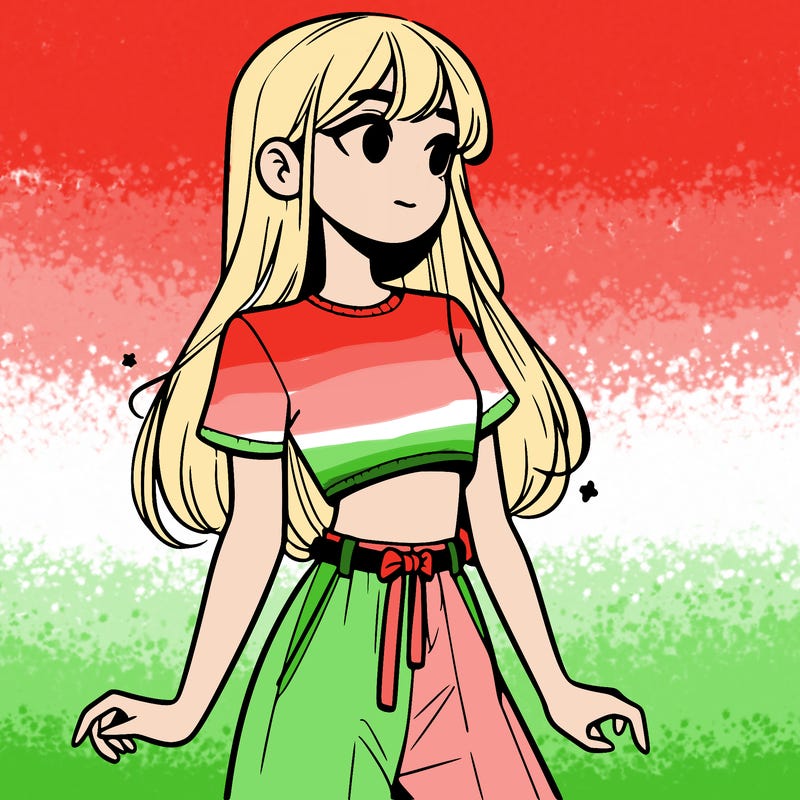 girl in a cute crop top