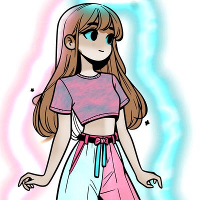 girl in a cute crop top