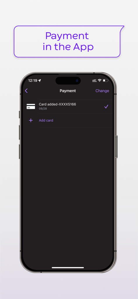 Mobile phone displaying the payment screen of the Keep In Touch powerbank rental app