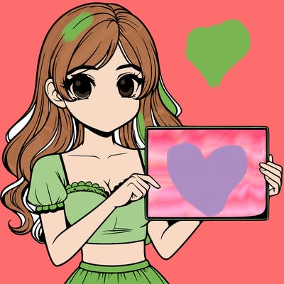 realistic pretty girl holding blank sign