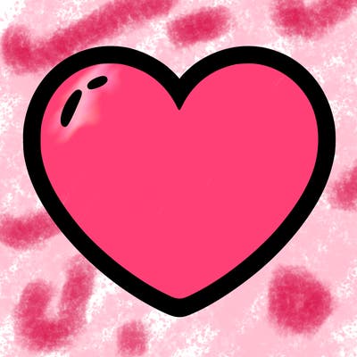 a blank heart