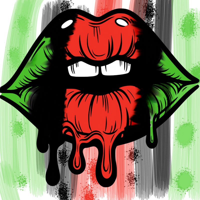 lips that look realistic and drip