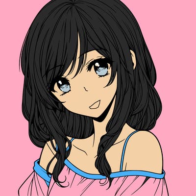 anime girl realistic girl