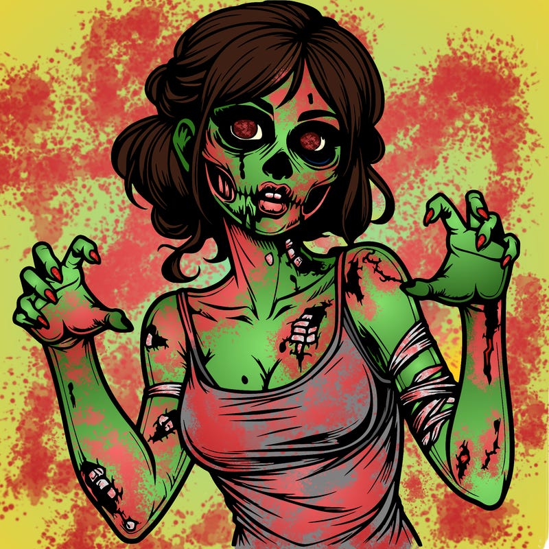 realistic zombie girl