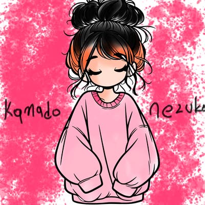 girl with baggy sweatshirt and messy bun