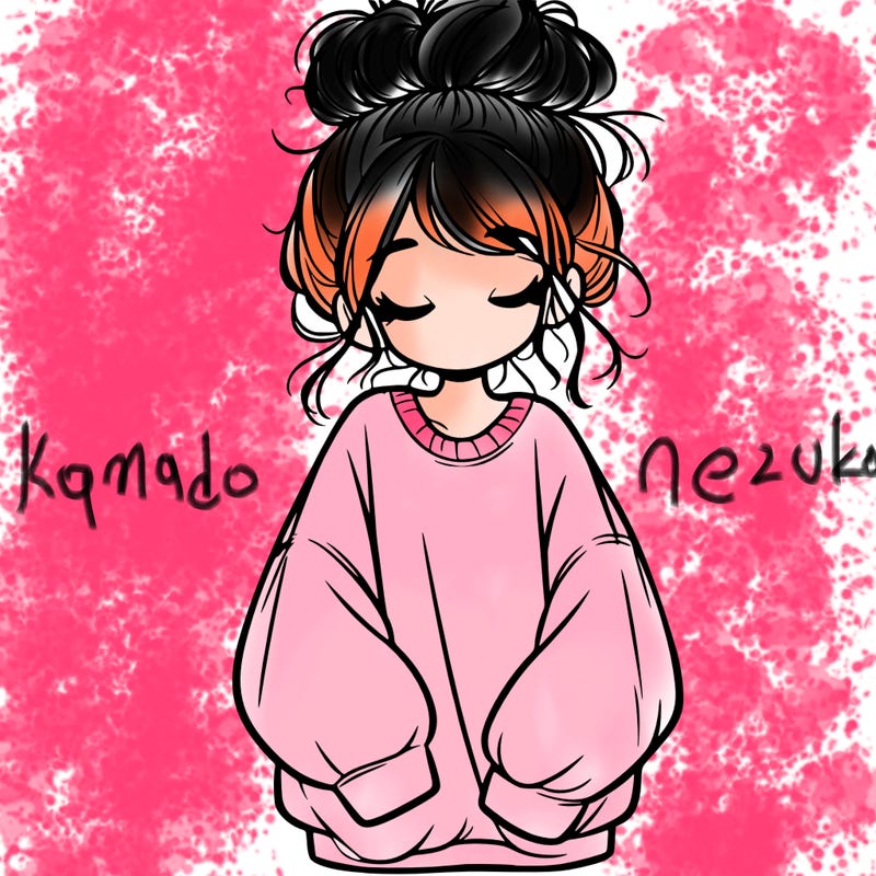 girl with baggy sweatshirt and messy bun