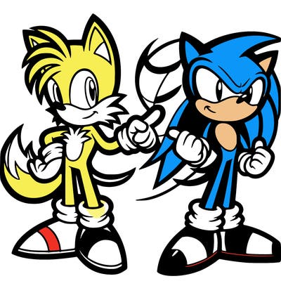 tails from sonic with sonic