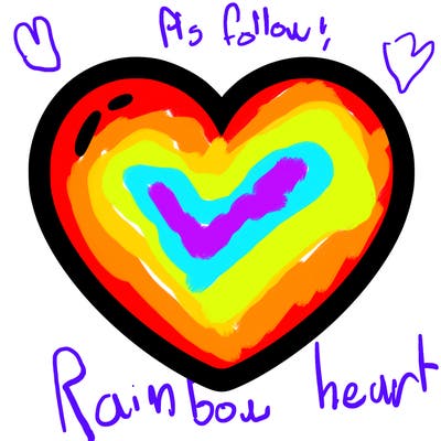 a blank heart