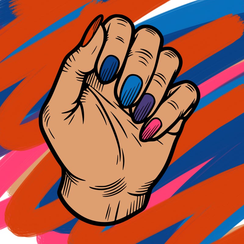 hand with nail