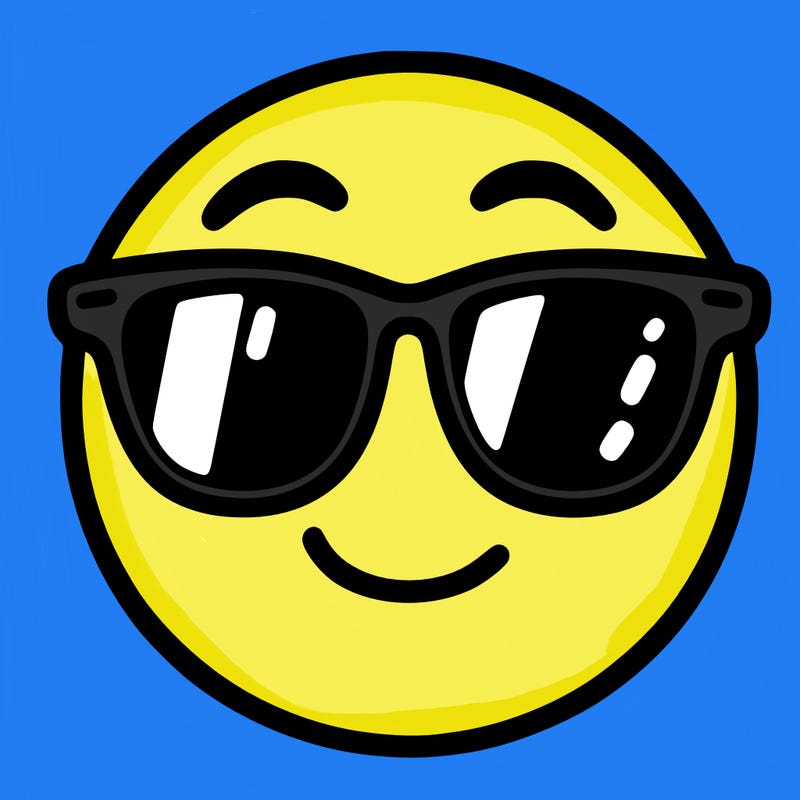 emoji with sunglasses