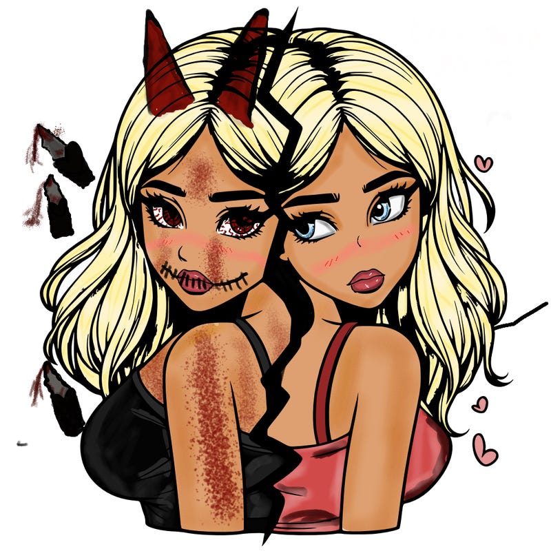 realistic girl split