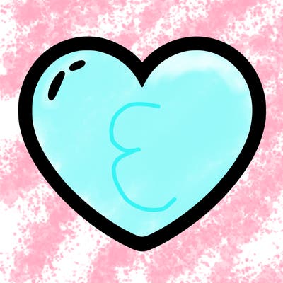 a blank heart