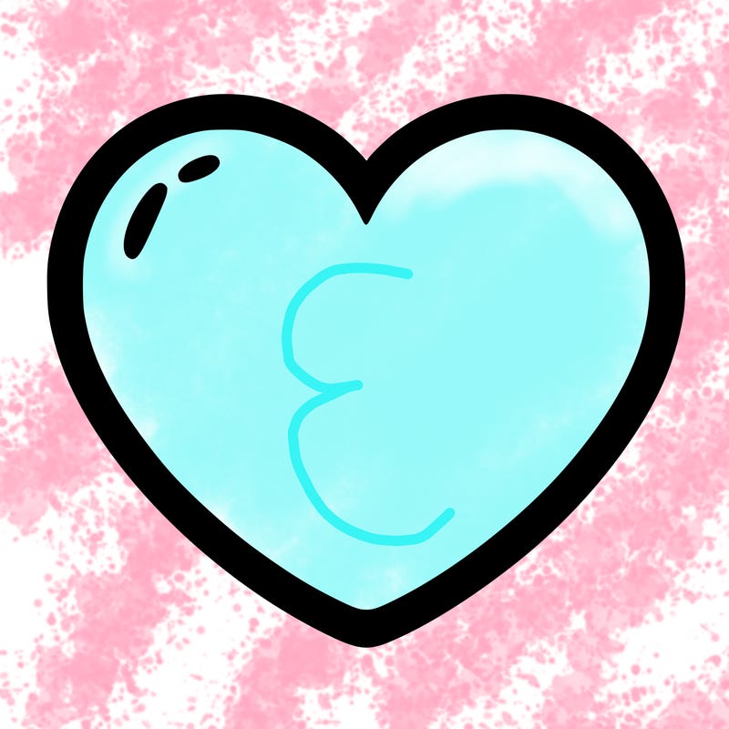 a blank heart
