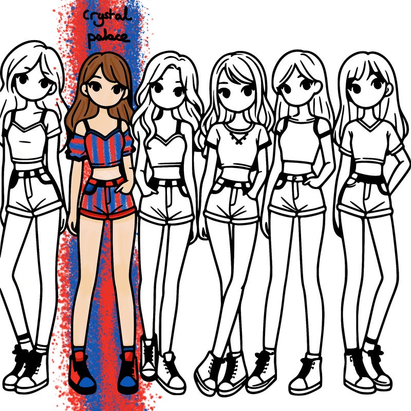 a group of girls wearing crop tops and shorts