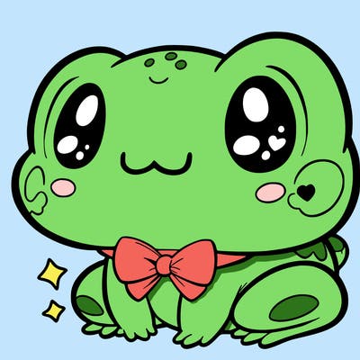 cute anime froggy