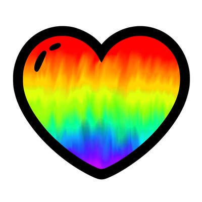 a blank heart