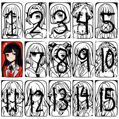 girls that look diffrent anime