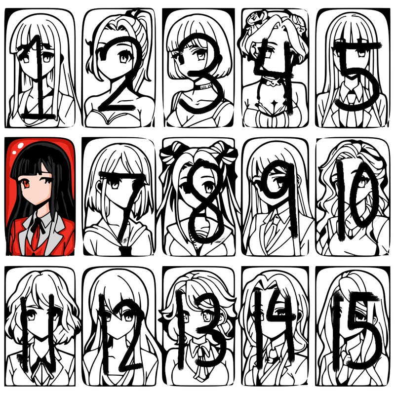 girls that look diffrent anime