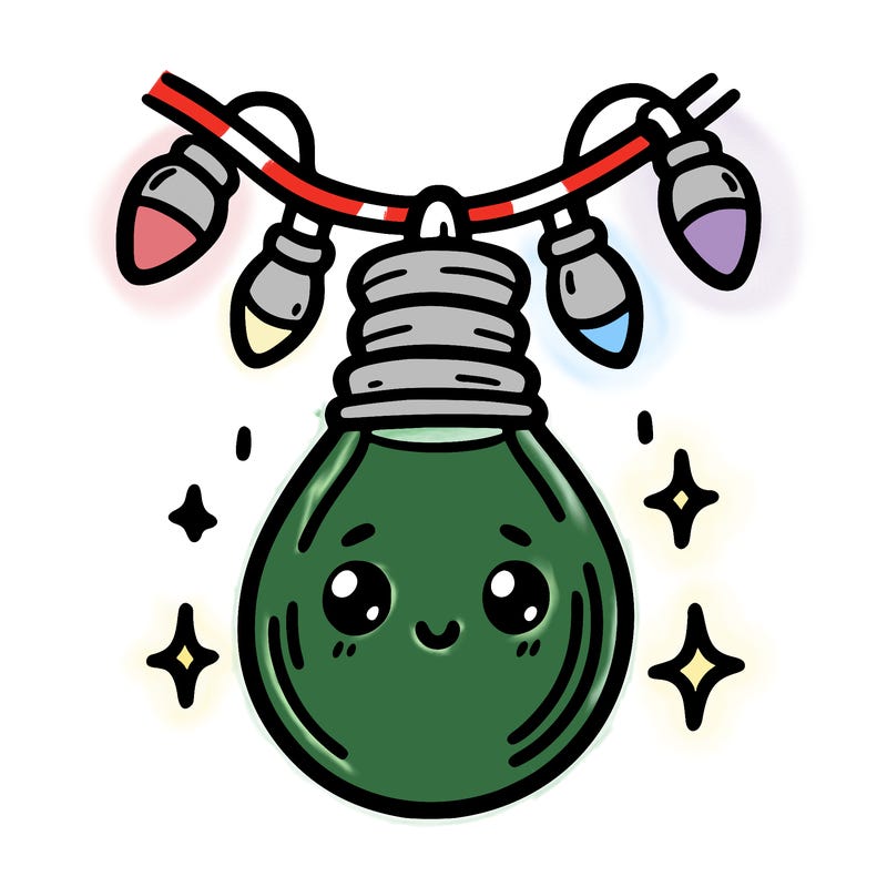 small bulb of a garland