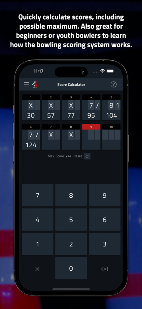 Tenpin Toolkit: Bowling Tools - Tenpin Toolkit app bowling score calculator interface