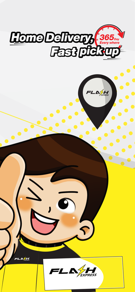 Flash Express PH app promotion for 365-day home delivery and fast pickup services