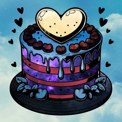 realistic heart cake