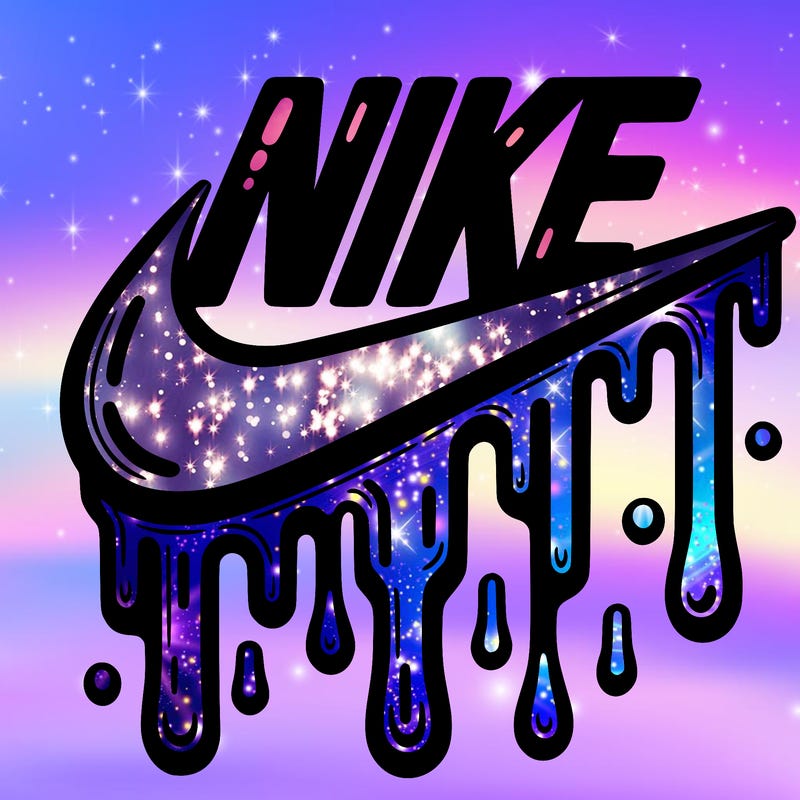 dripping nike logo