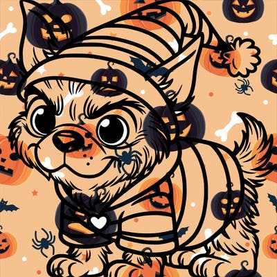 dog with grinch custome