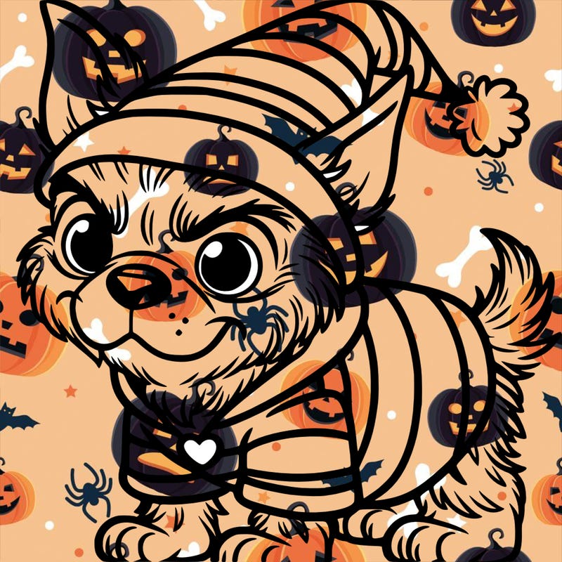 dog with grinch custome