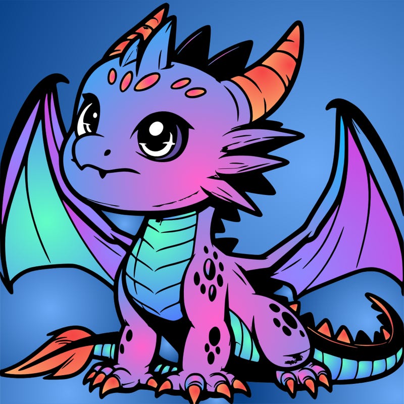 fierce baby night dragon