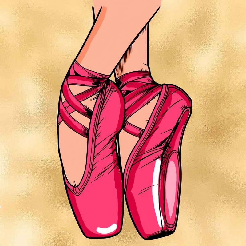 realistic point shoes ballet