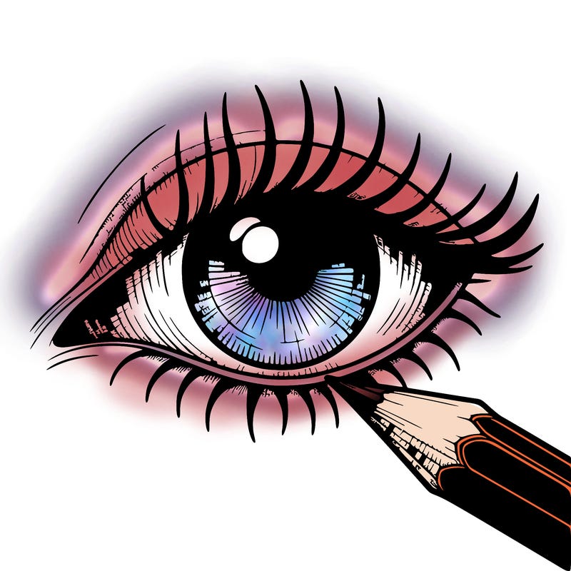 eye drawing pencil